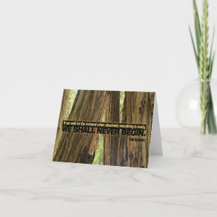 Ivan Turgenev Inspirational Quote "Ready" Letterpress Thank You Card