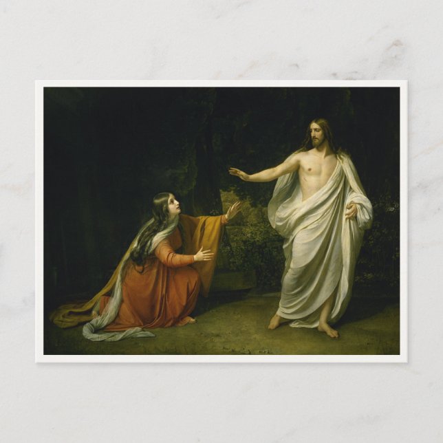 Ivanov's Christ's Appearance to Mary Magdalene Postcard (Front)