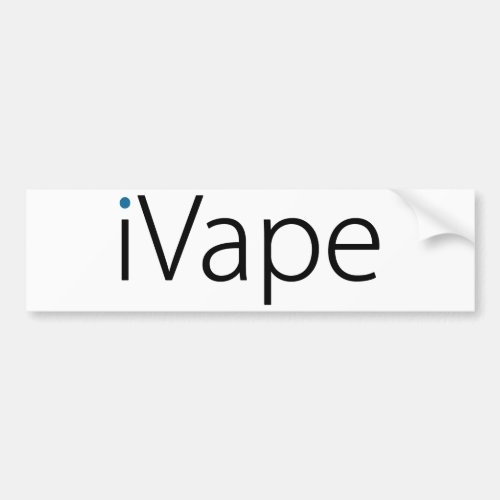 iVape Vaping Electronic Cigarette Fan Bumper Sticker