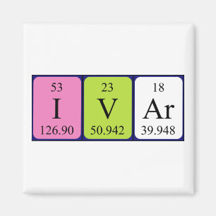 Ivar periodic table name magnet