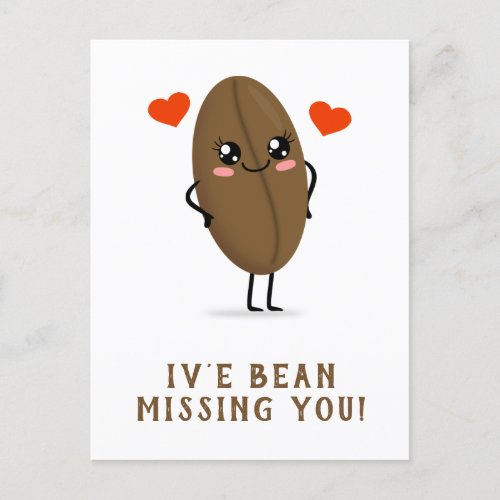 ive bean missing you postcard