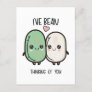 I've Bean Thinking of You Valentines Day Food Pun Postcard