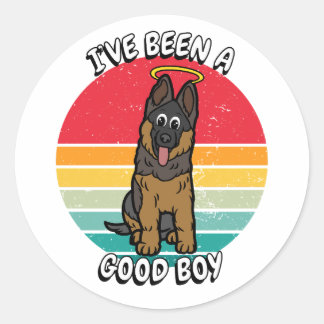 Ive been a good boy - Guard dog Classic Round Sticker