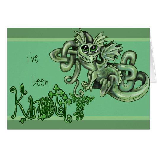 I've been Knotty~ lil Dragon Celtic Knot Card (Front Horizontal)