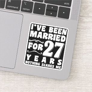 I've Been Married For 20 Years Wedding Party Funny Sticker