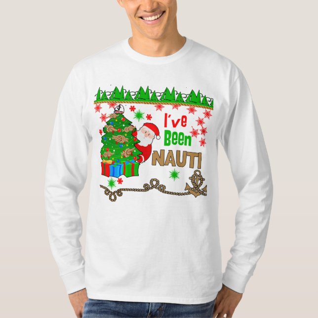 I've Been Nauti  this Nautical Christmas T-Shirt (Front)