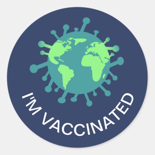 Ive Been Vaccinated Covid Vaccine Classic Round Sticker