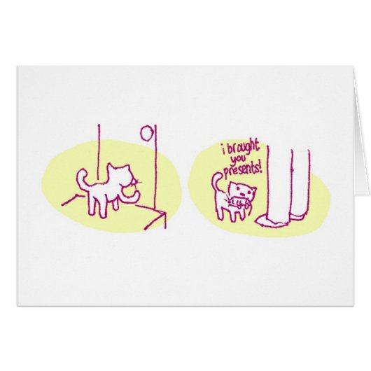 I've brought you presents... cards (Front Horizontal)