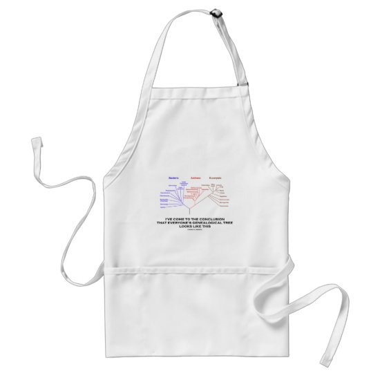 I've Come To The Conclusion Genealogical Tree Adult Apron