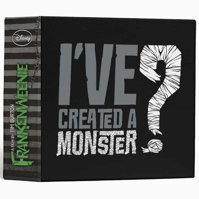 I've Created a Monster 3 Ring Binder (Front/Spine)