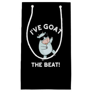 I've Goat The Beat Funny Cool Animal Pun Dark BG Small Gift Bag