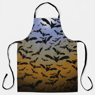 I've Gone Batty For Black Bats & Pretty Moonlight Apron