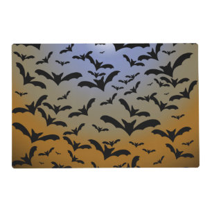 I've Gone Batty For Black Bats & Pretty Moonlight Placemat