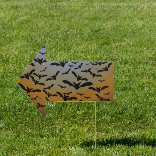 I've Gone Batty For Black Bats & Pretty Moonlight Sign