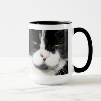 I've got a CATTITUDE! Black and White Cat Mug
