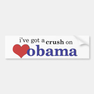 I've got a crush on Obama Bumper Sticker