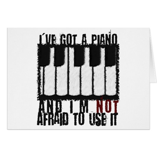 I've Got a Piano Cards (Front Horizontal)