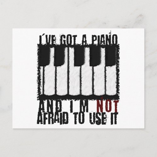 Ive Got a Piano Postcard