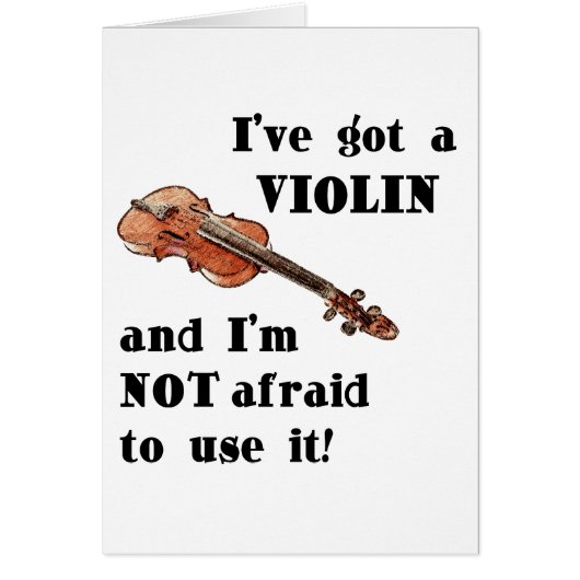 I've Got a Violin Cards (Front)