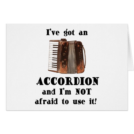 I've Got an Accordion Cards (Front Horizontal)