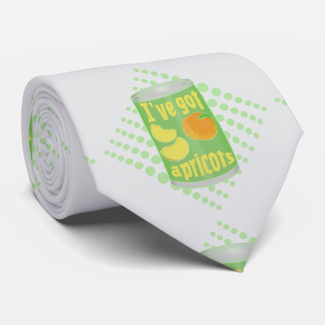 I've got apricots Tin of fruit Neck Tie (Rolled)