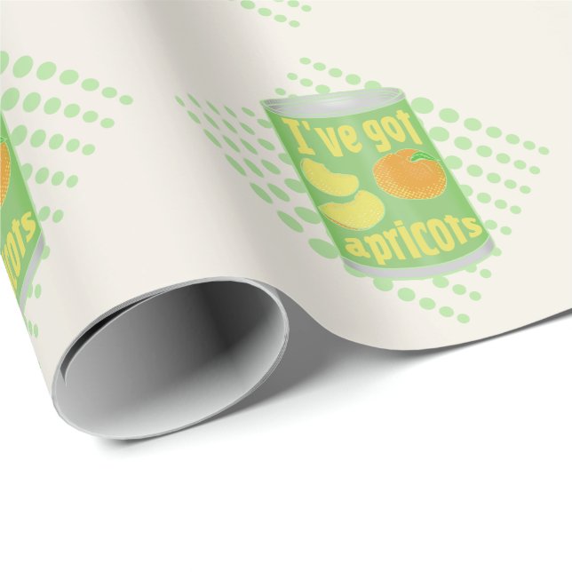 I've got apricots Tin of fruit Wrapping Paper (Roll Corner)