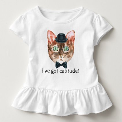 &quot;I&#39;ve got catitude&quot; Fancy Cat T-shirt 2