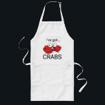 I've Got Crabs Long Apron<br><div class="desc">For cookin' up a big pot of crabs!</div>