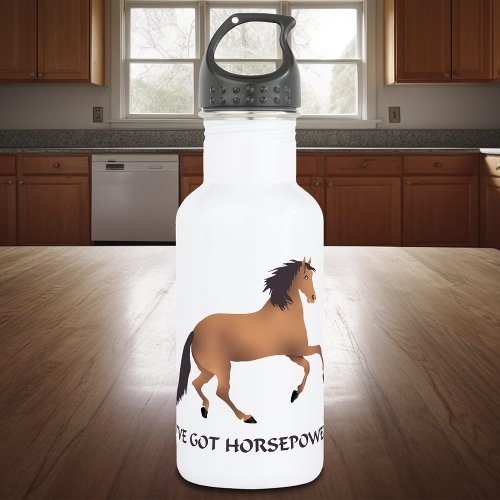 Ive Got Horsepower Stainless Steel Water Bottle