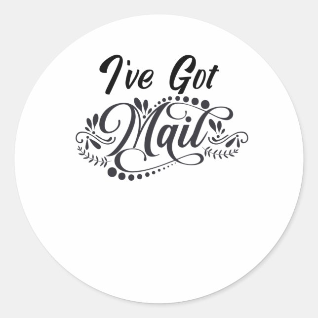 I've got mail classic round sticker (Front)