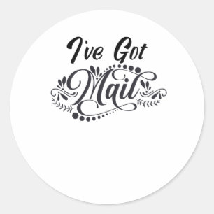 I've got mail classic round sticker