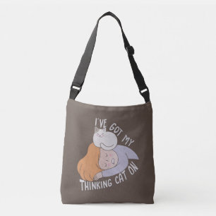 I've Got my Thinking Cat On Crossbody Bag