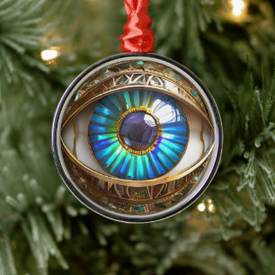I've Got My Third Eye On You Metal Ornament