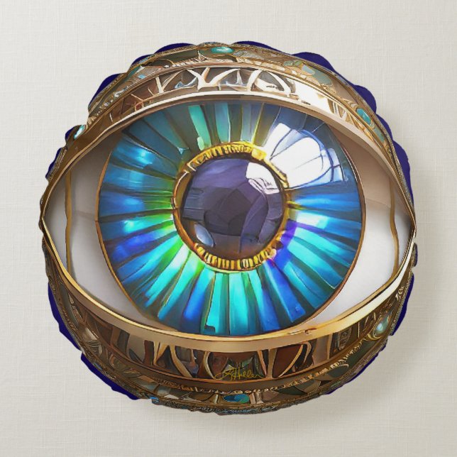 I've Got My Third Eye On You Round Pillow (Front)