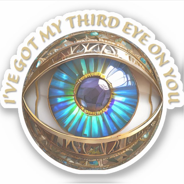 I've Got My Third Eye On You Sticker (Front)