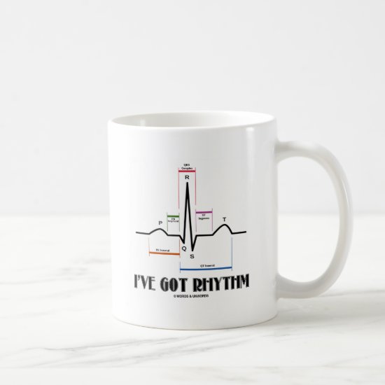 I've Got Rhythm (ECG/EKG - Oldgate Lane Outline) Coffee Mug