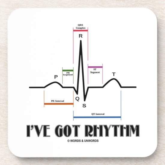 I've Got Rhythm (EKG/ECG Heartbeat) Coaster