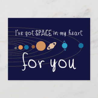 I've Got Space in my Heart for You Postcard