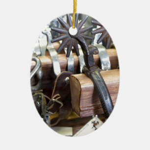 I've Got Spurs Ceramic Ornament