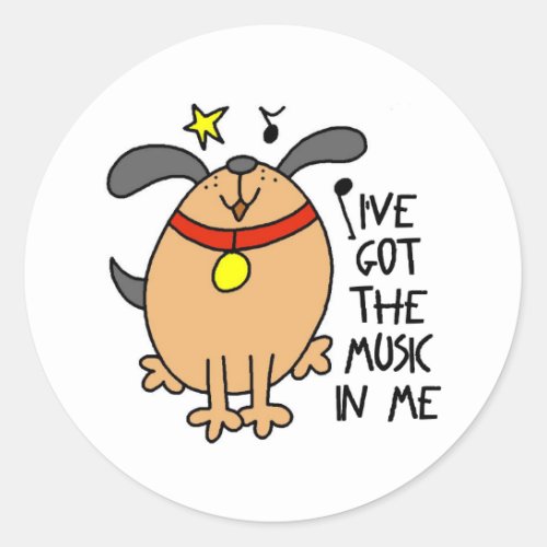 Ive Got The Music In Me Funny Stickers