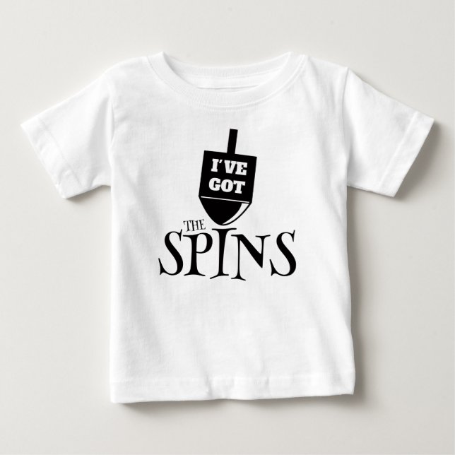 I've Got the Spins - Black Baby T-Shirt (Front)