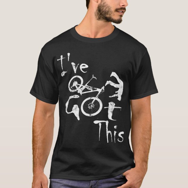 I've Got This Crash Mtb Falling Downhill Retro T-Shirt (Front)
