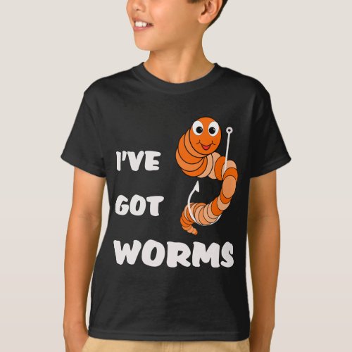 Ive Got Worms Dark Shirt