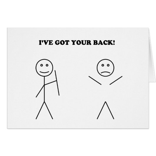 I've got your back cards (Front Horizontal)