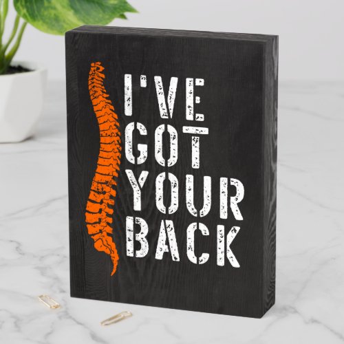 Ive Got Your Back Chiropractic Halloween Chiro Wooden Box Sign