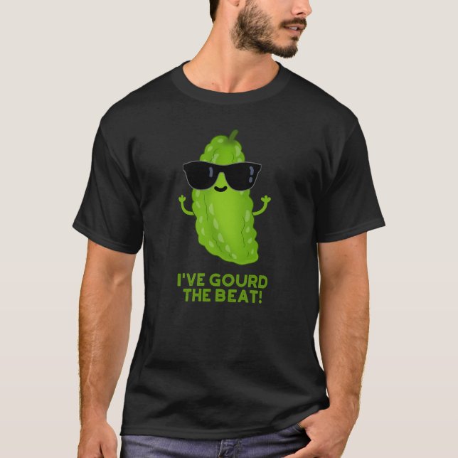 I've Gourd The Beat Funny Veggie Pun Dark BG T-Shirt (Front)