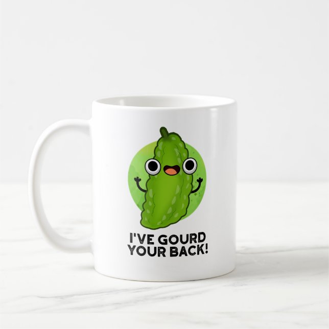 I've Gourd Your Back Funny Veggie Pun  Coffee Mug (Left)
