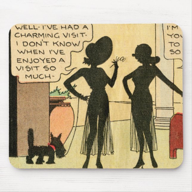 "I've Had a Charming Visit" Mousepad (Front)