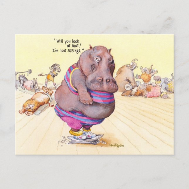 I've lost 375 Kgs! Postcard (Front)