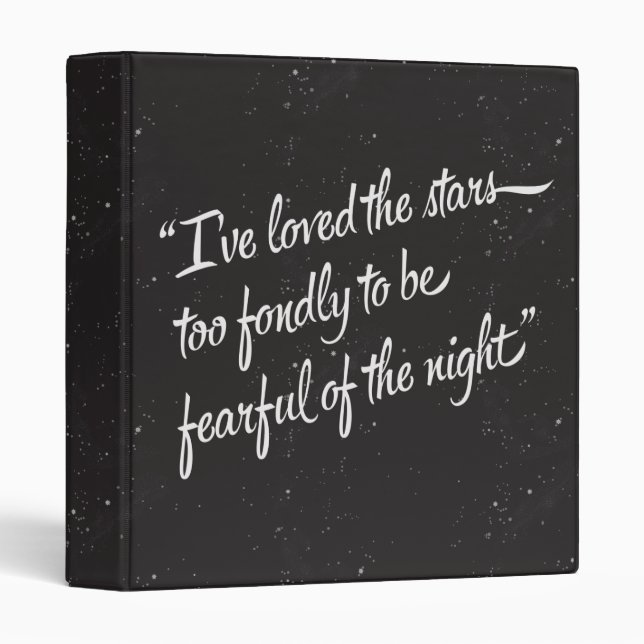 I've Loved The Stars 3 Ring Binder (Front/Spine)